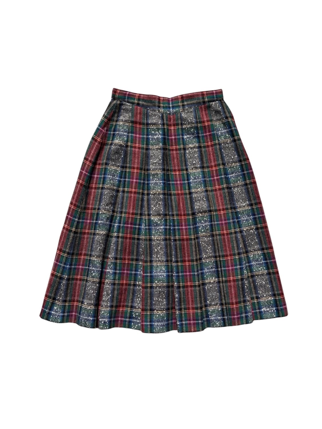 vintage check wool skirts 상품이미지2