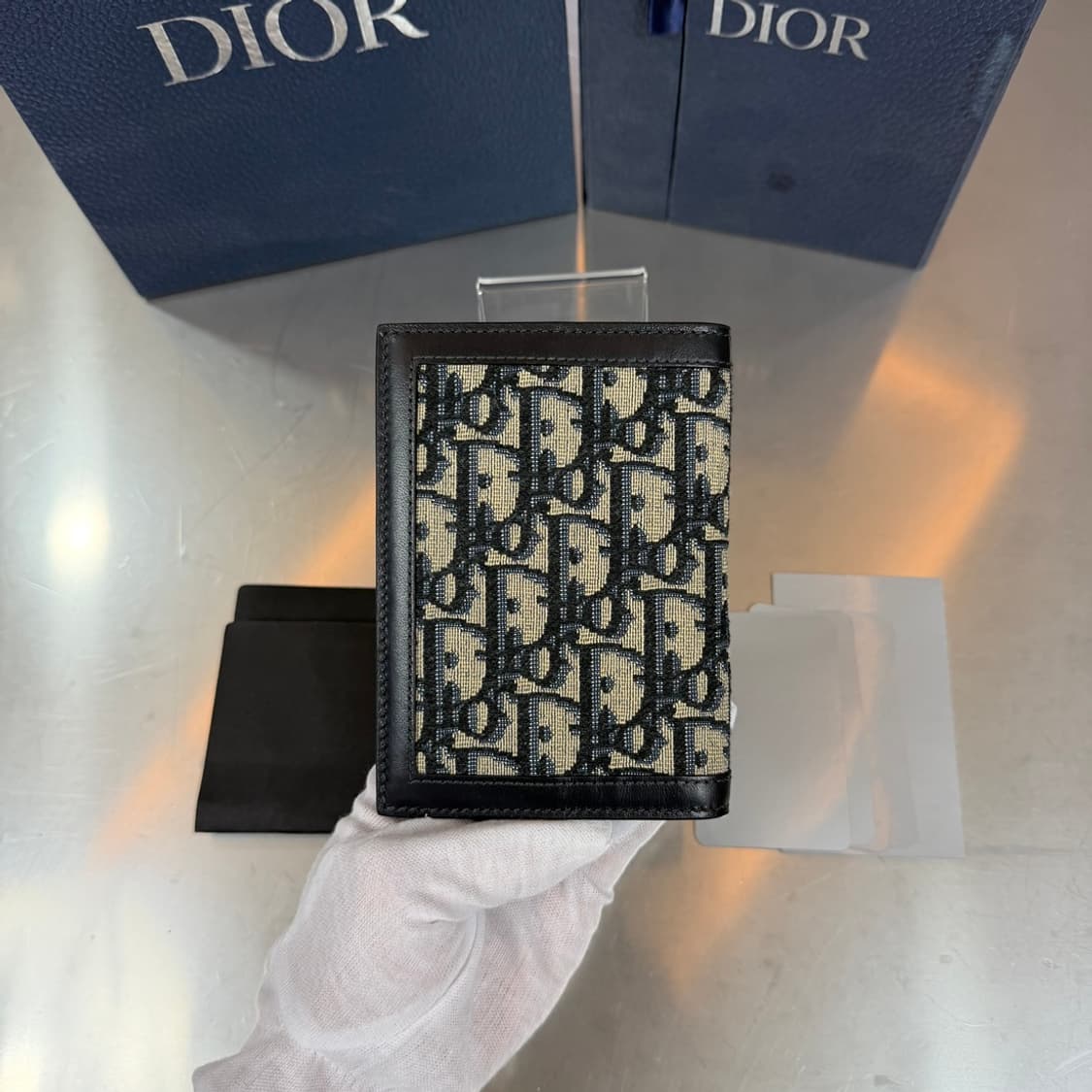 [리오브] 디올 오블리크 자카드 트래블 키트 여권 중지갑 상품이미지3