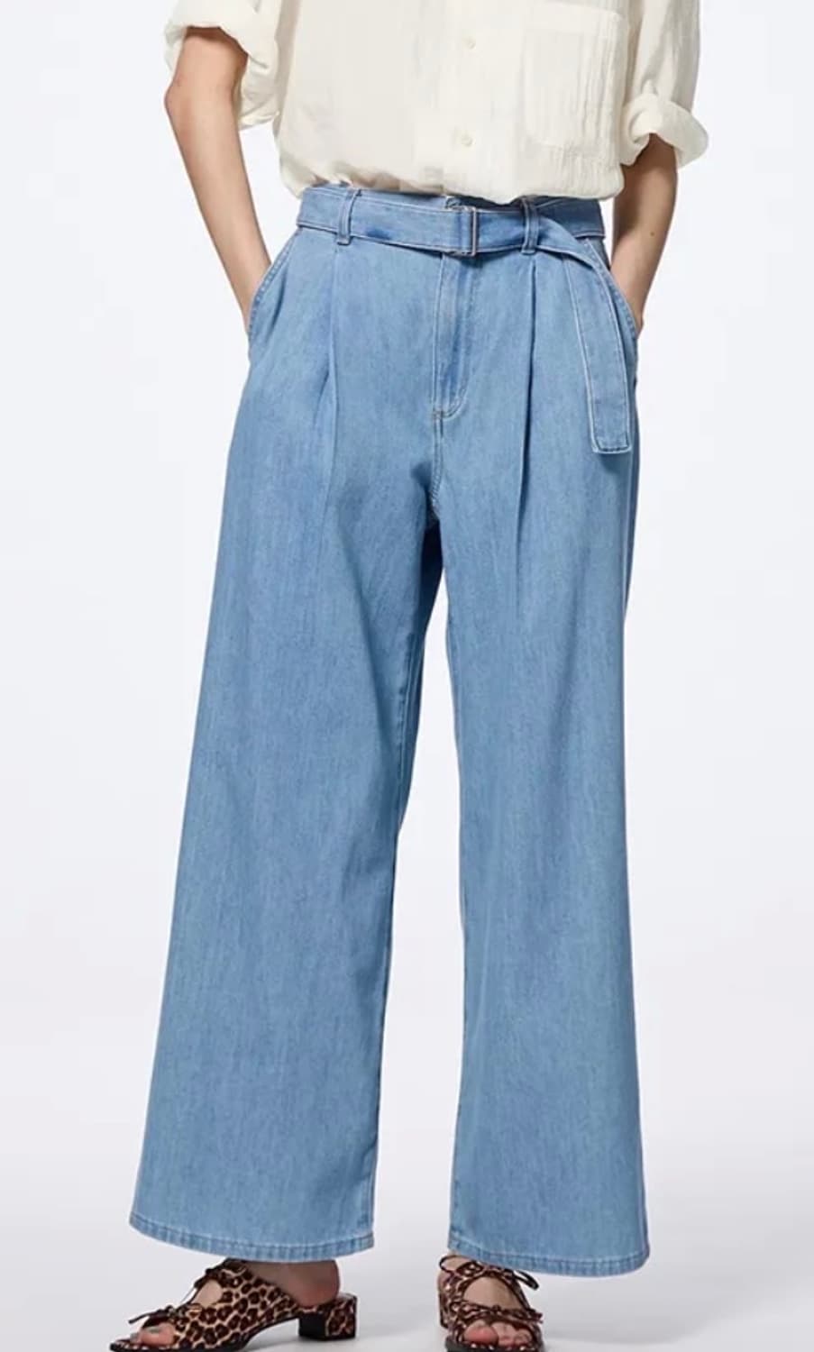 새상품) gu 와이드팬츠 L 상품이미지2