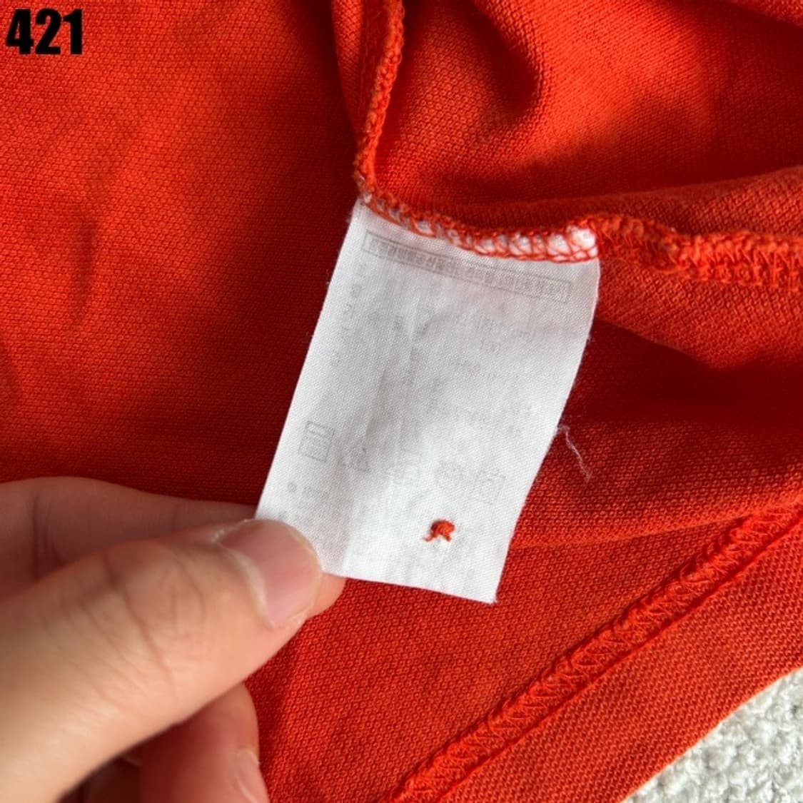 라코스테 오렌지색 반팔티  상품이미지3