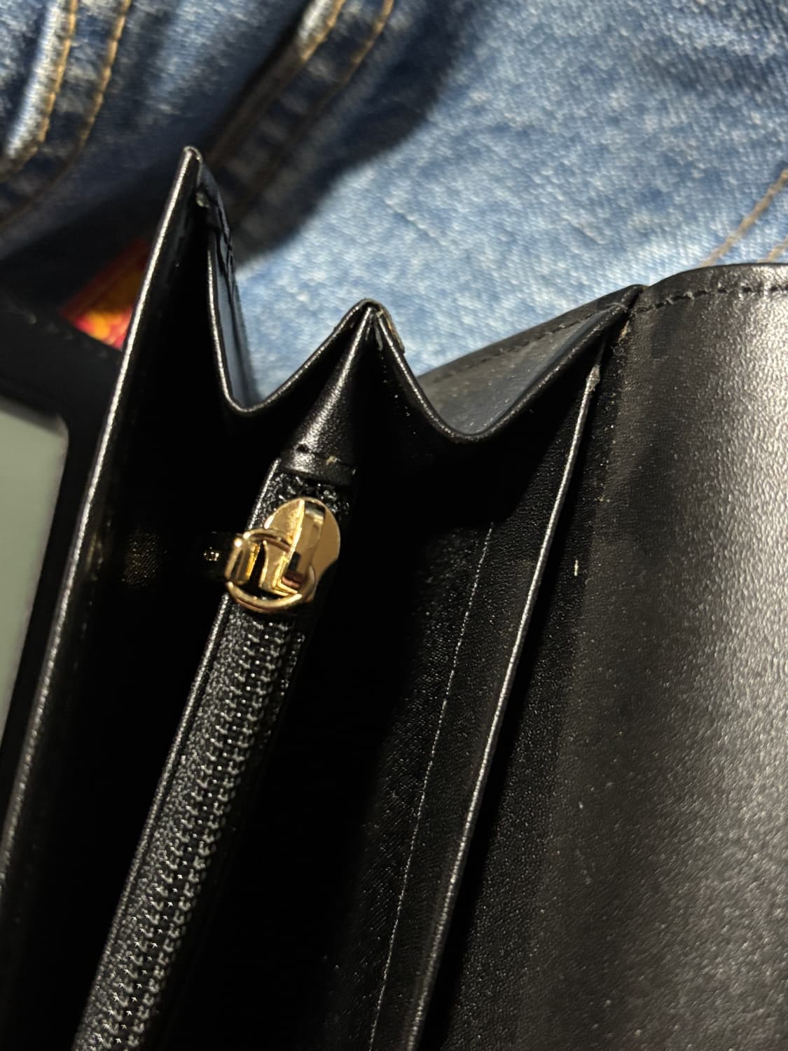 louis quatorez black leather long wallet 상품이미지7