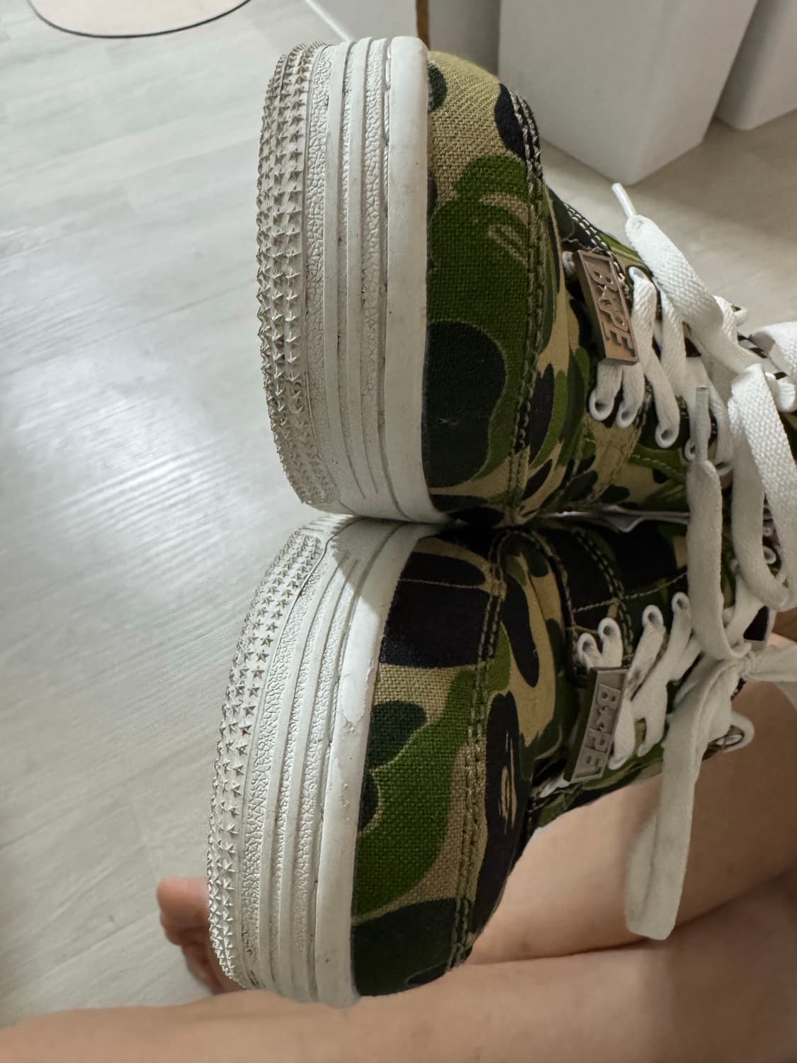 BAPE 베이프 스타 그린 카모 스니커즈 280 상품이미지6