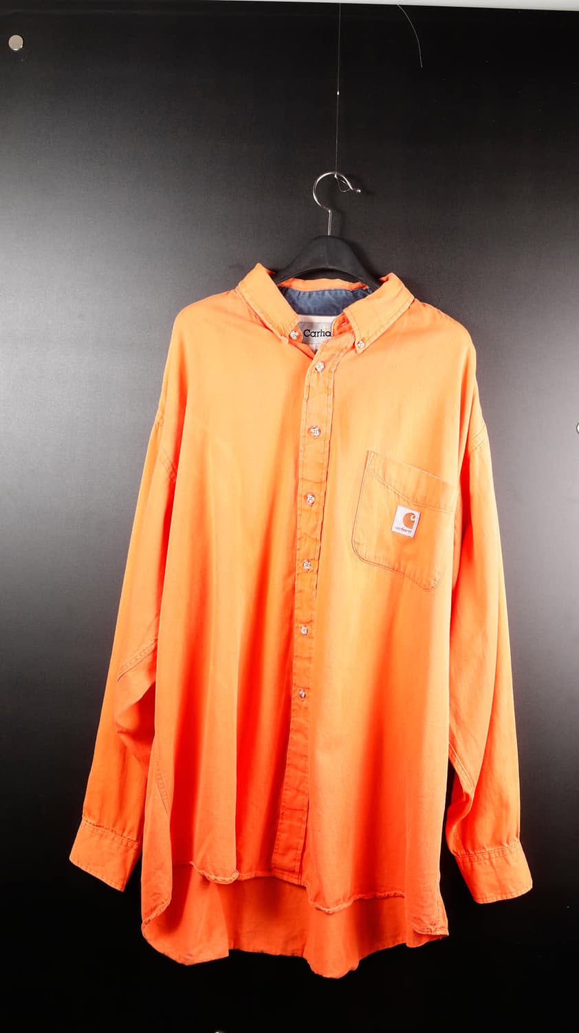 칼하트 원포켓 셔츠 오렌지 상품이미지5