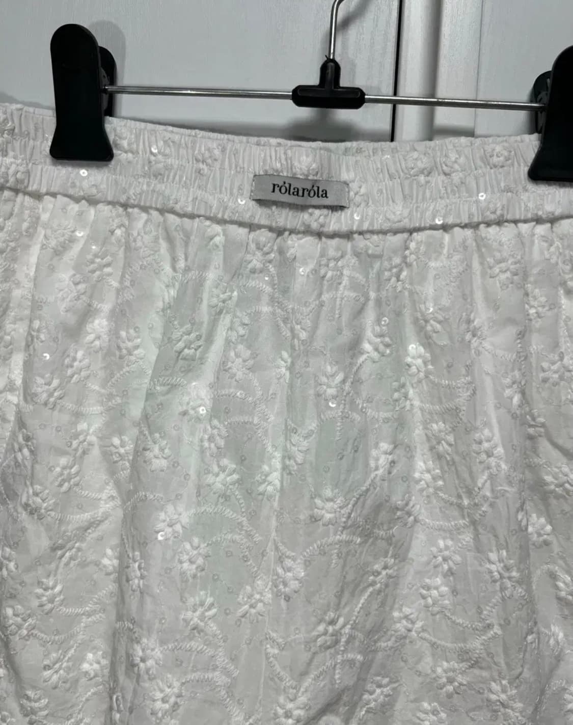 장원영 로라로라 레이스 프릴 쇼츠 바지 상품이미지3