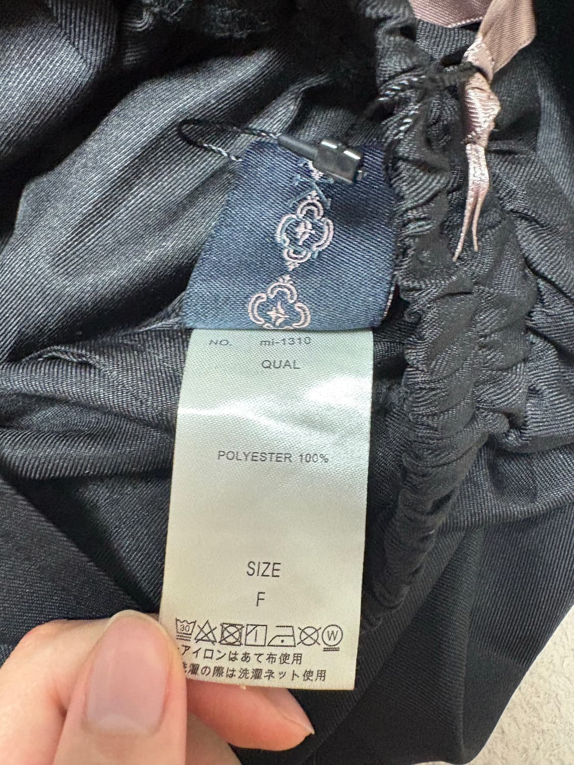 [kOhAKU] 배색 아심메트리 레이어드 치마바지/와이드 팬츠 상품이미지4