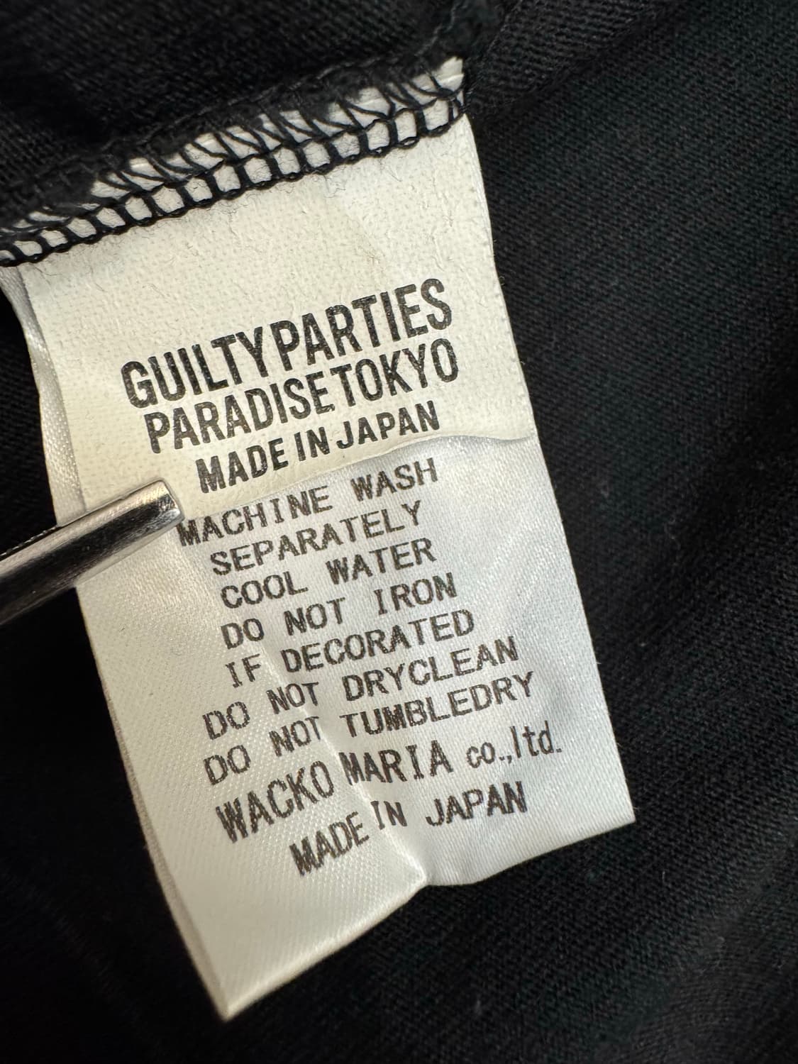 [L] 와코마리아 헤비웨잇 크루넥 티셔츠  상품이미지6