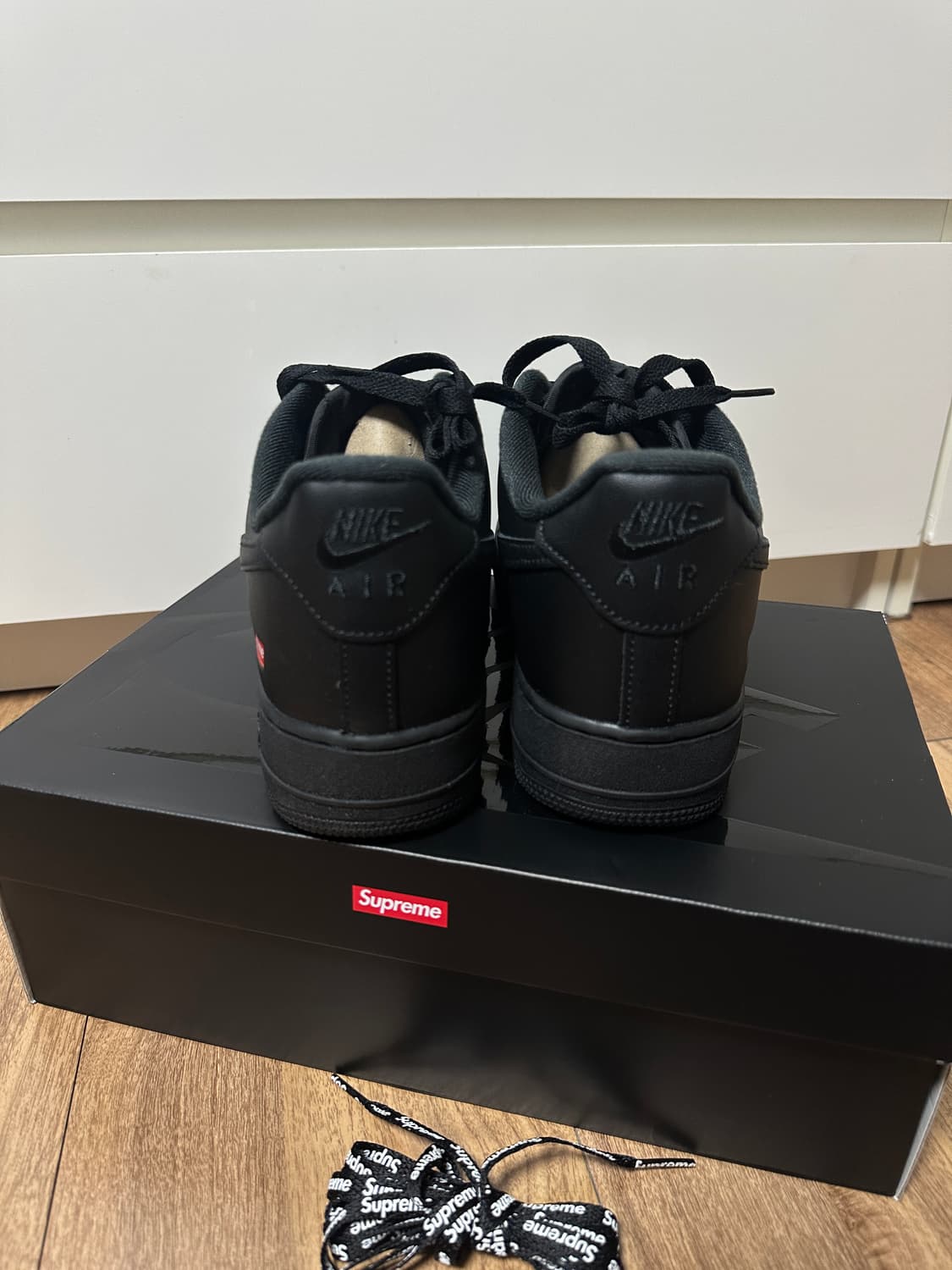 [270] 나이키 슈프림 포스 에어포스1 블랙 상품이미지5