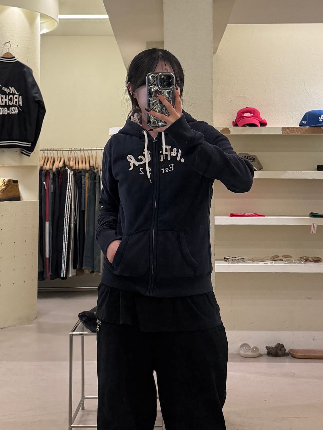 아베크롬비 피치 아치로고 후드집업 U1530 상품이미지1