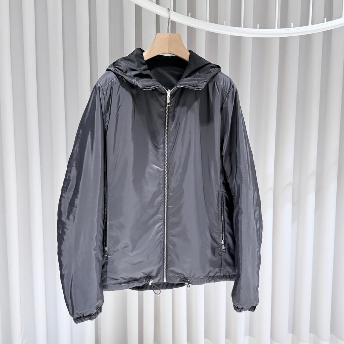 56 / 프라다 리나일론 리버시블 블랙 자켓 상품이미지7