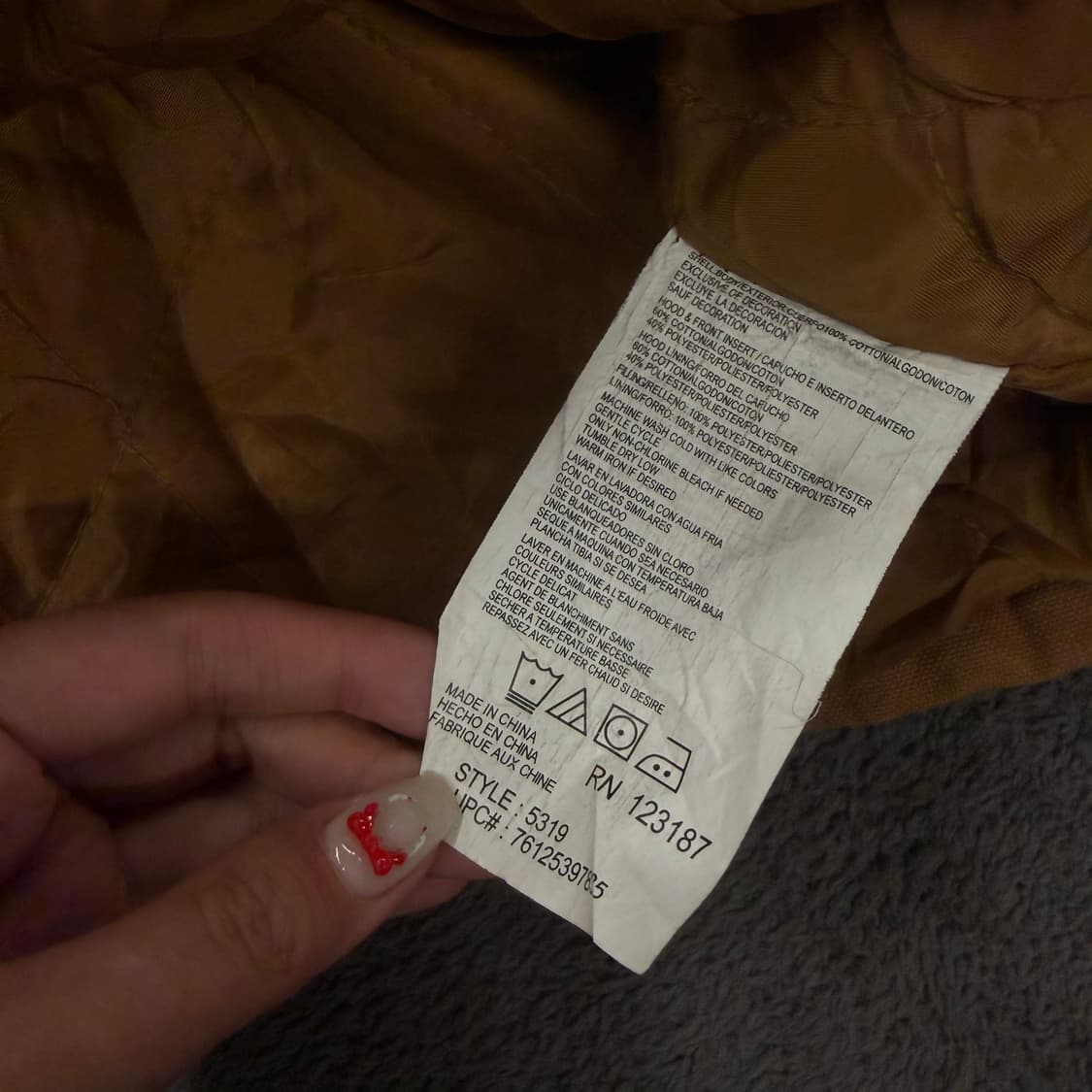 [ 정품/L ] 디키즈 브라운 후드 워크 자켓 상품이미지6