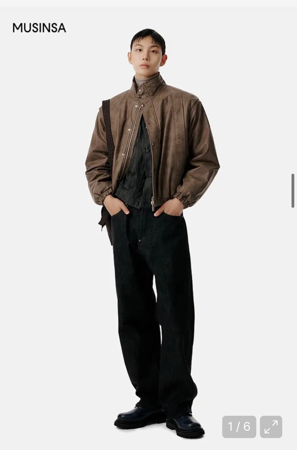 비슬로우 비건레더 자켓 상품이미지2