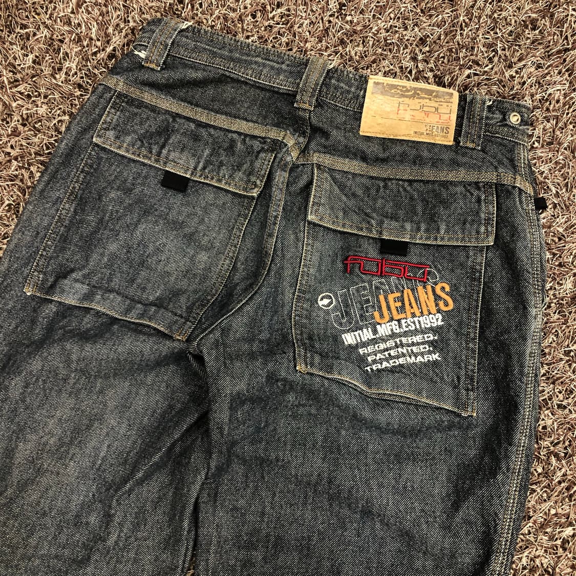 후부 올드스쿨 힙합 와이드 데님 팬츠 상품이미지3