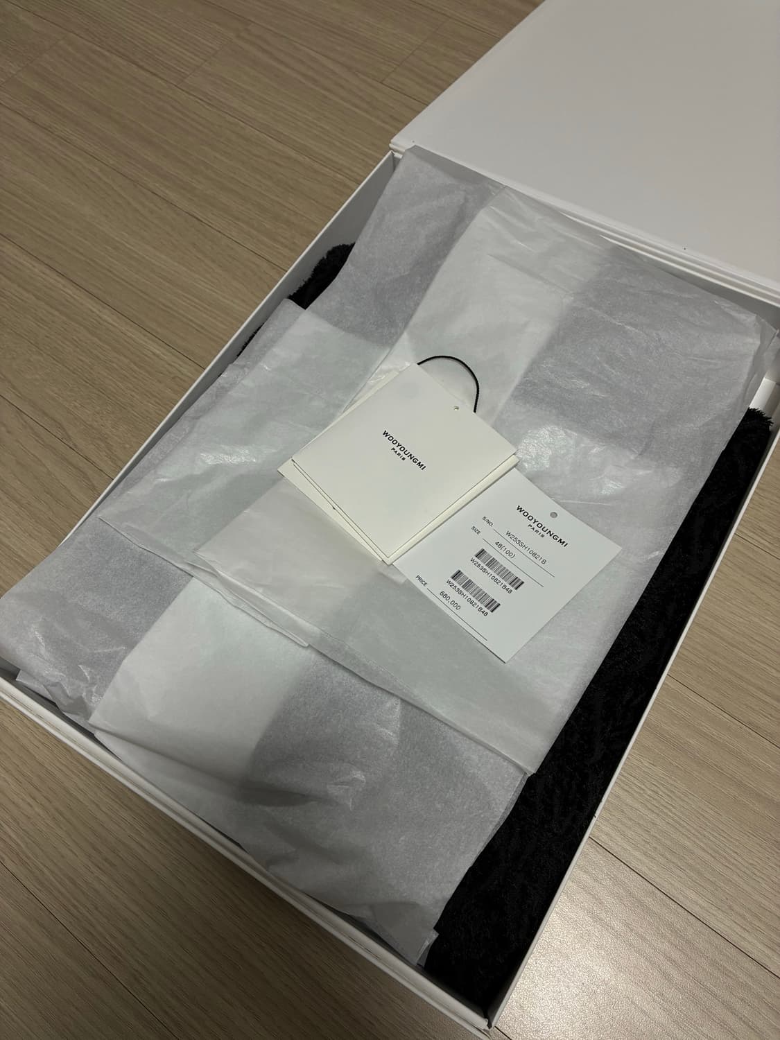 (새상품급) 우영미 피콕 셔츠 블랙 48 상품이미지7