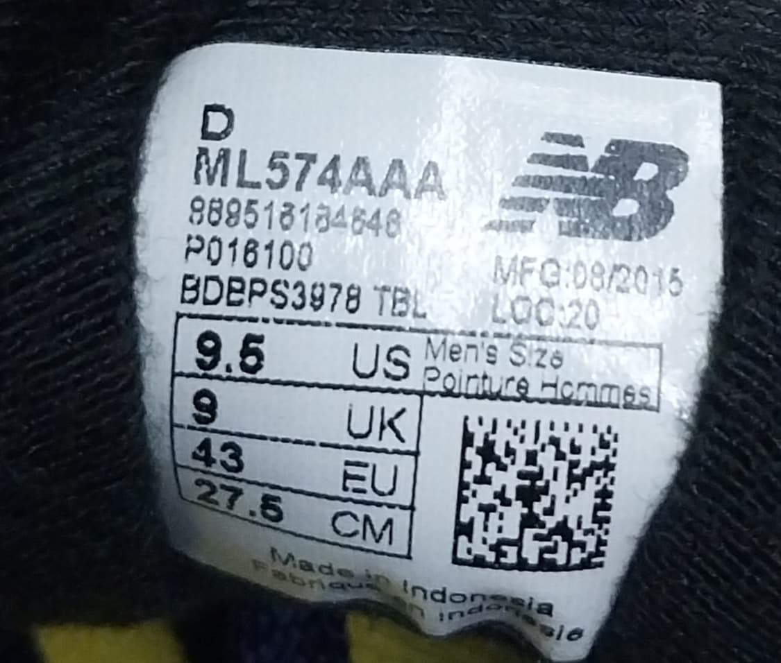 뉴발란스 574 네이비 스웨이드 275mm 상품이미지9