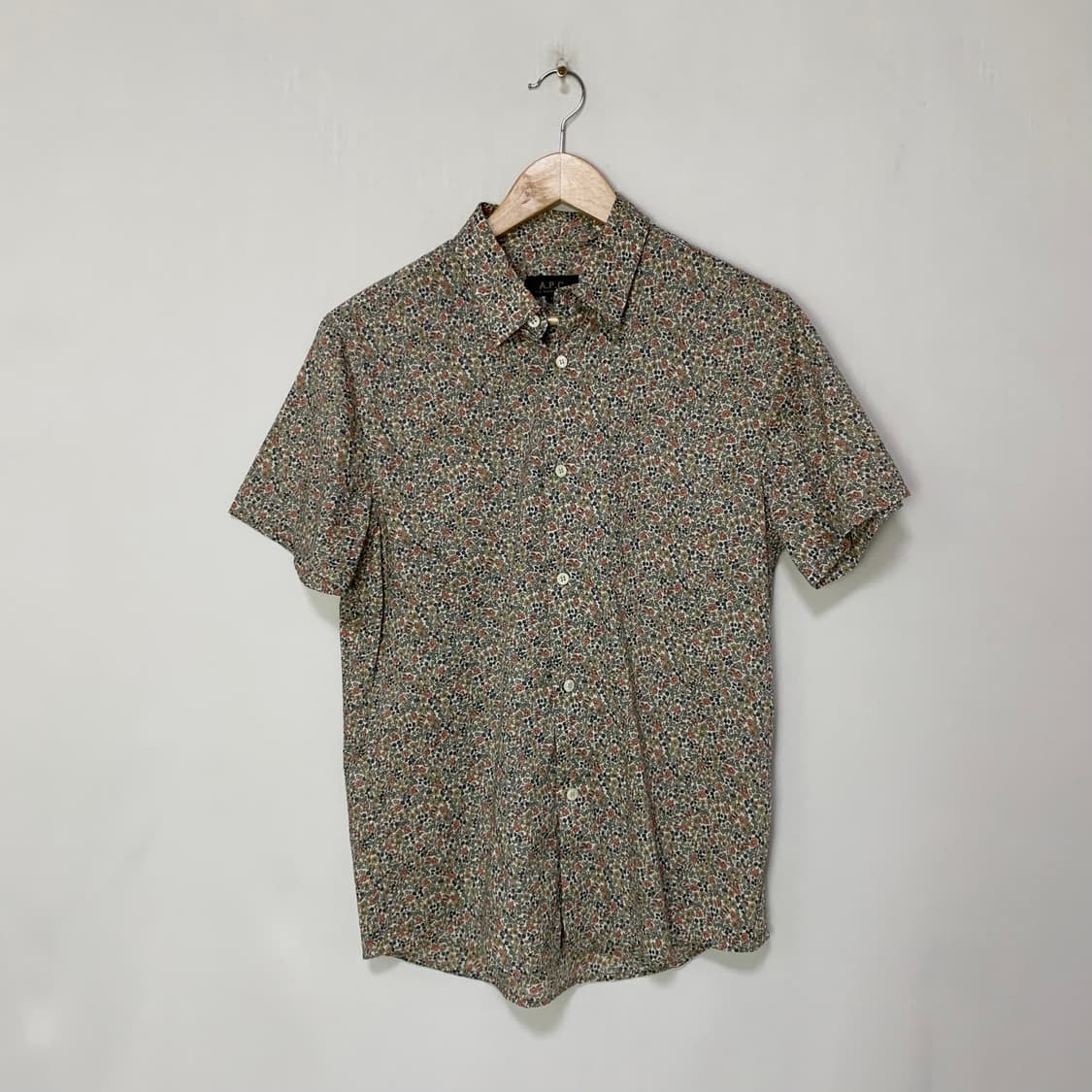 A.P.C. 아페쎄 일본 빈티지 플라워 패턴 모리걸 반팔 셔츠 상품이미지1