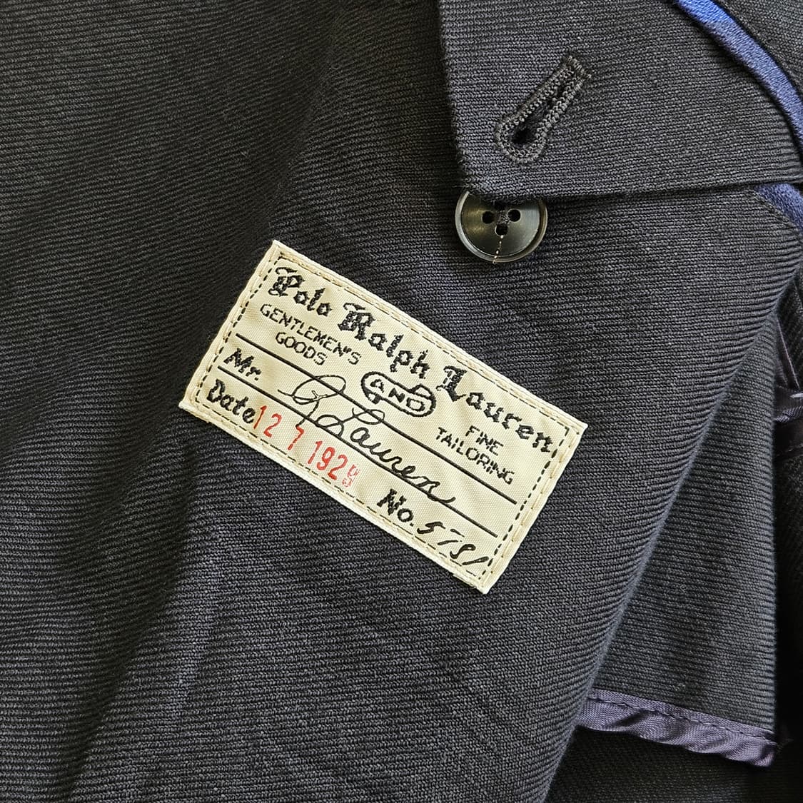 폴로 랄프로렌 네이비 린넨 네이비 블레이저 금장 버튼 L 100 상품이미지9