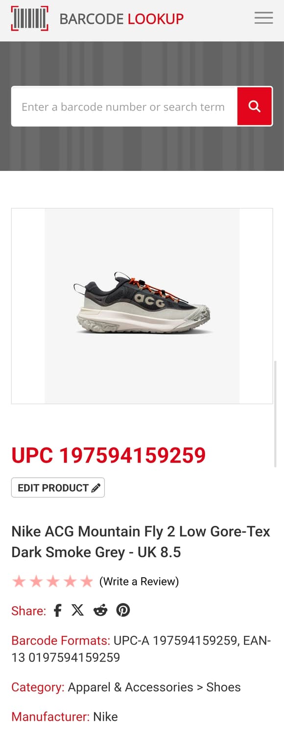 나이키 acg 마운틴 플라이 로우 고어텍스 상품이미지9