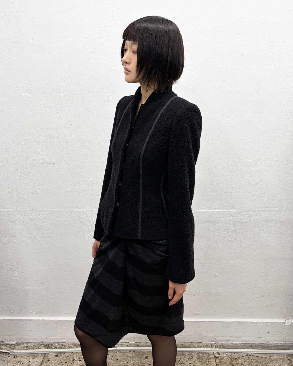 엠포리오 아르마니 2002F/W 파이핑 울 자켓 상품이미지5