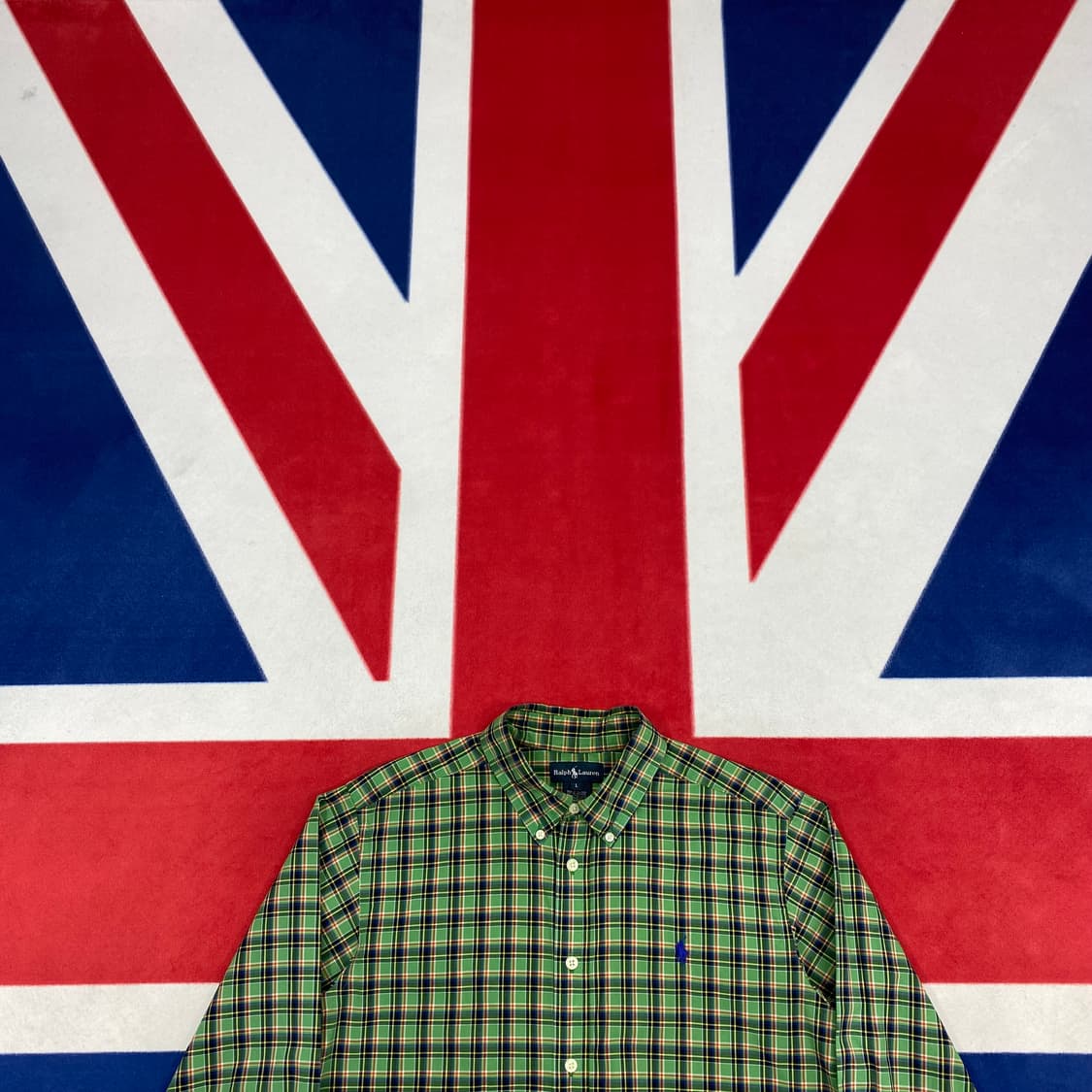 폴로 체크 셔츠 여성L  상품이미지2