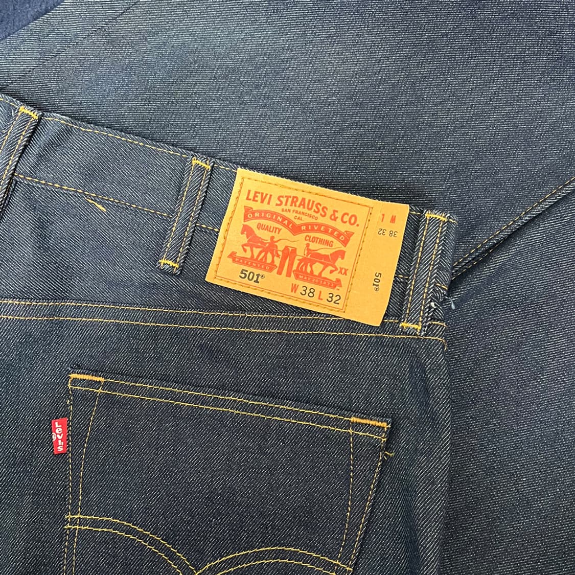 리바이스 501 생지 데님 팬츠 청바지 38 상품이미지4