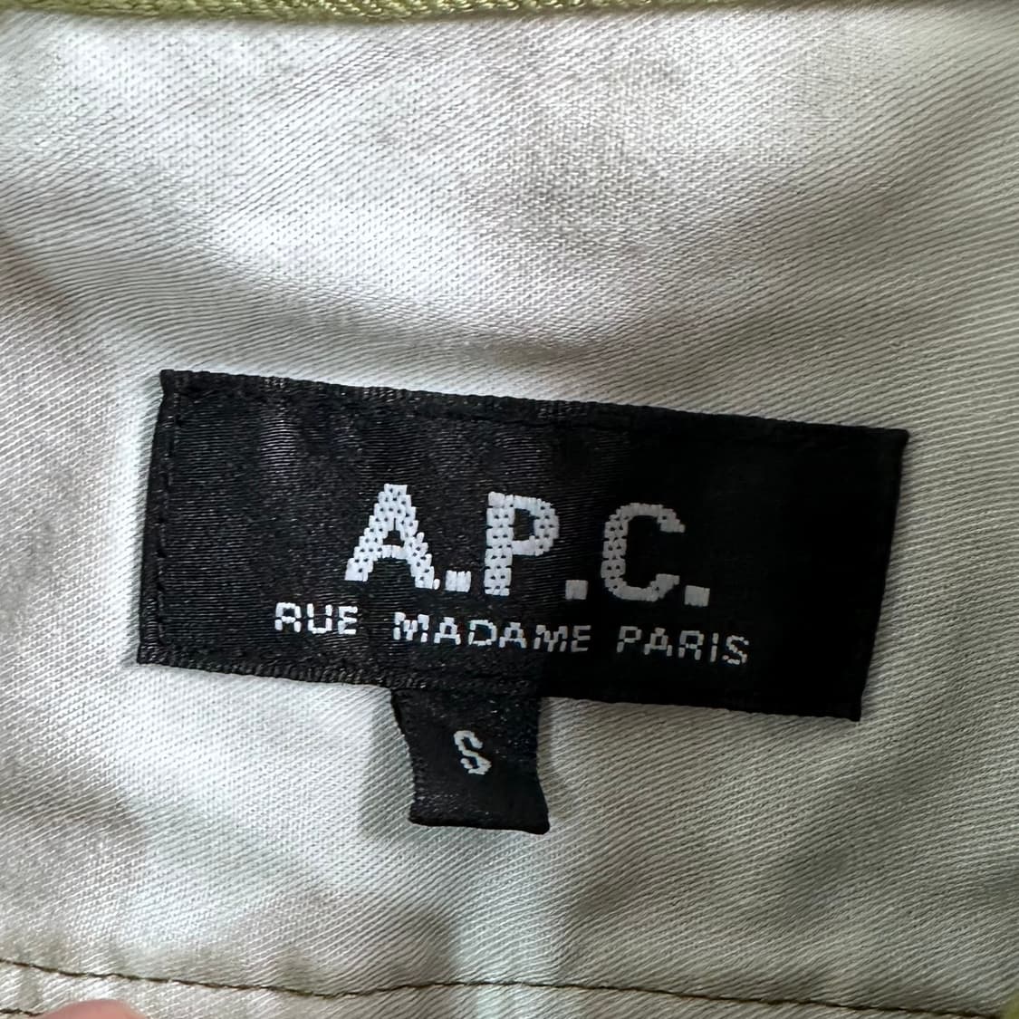 APC 아페쎄 카키 코튼 셔츠   상품이미지5