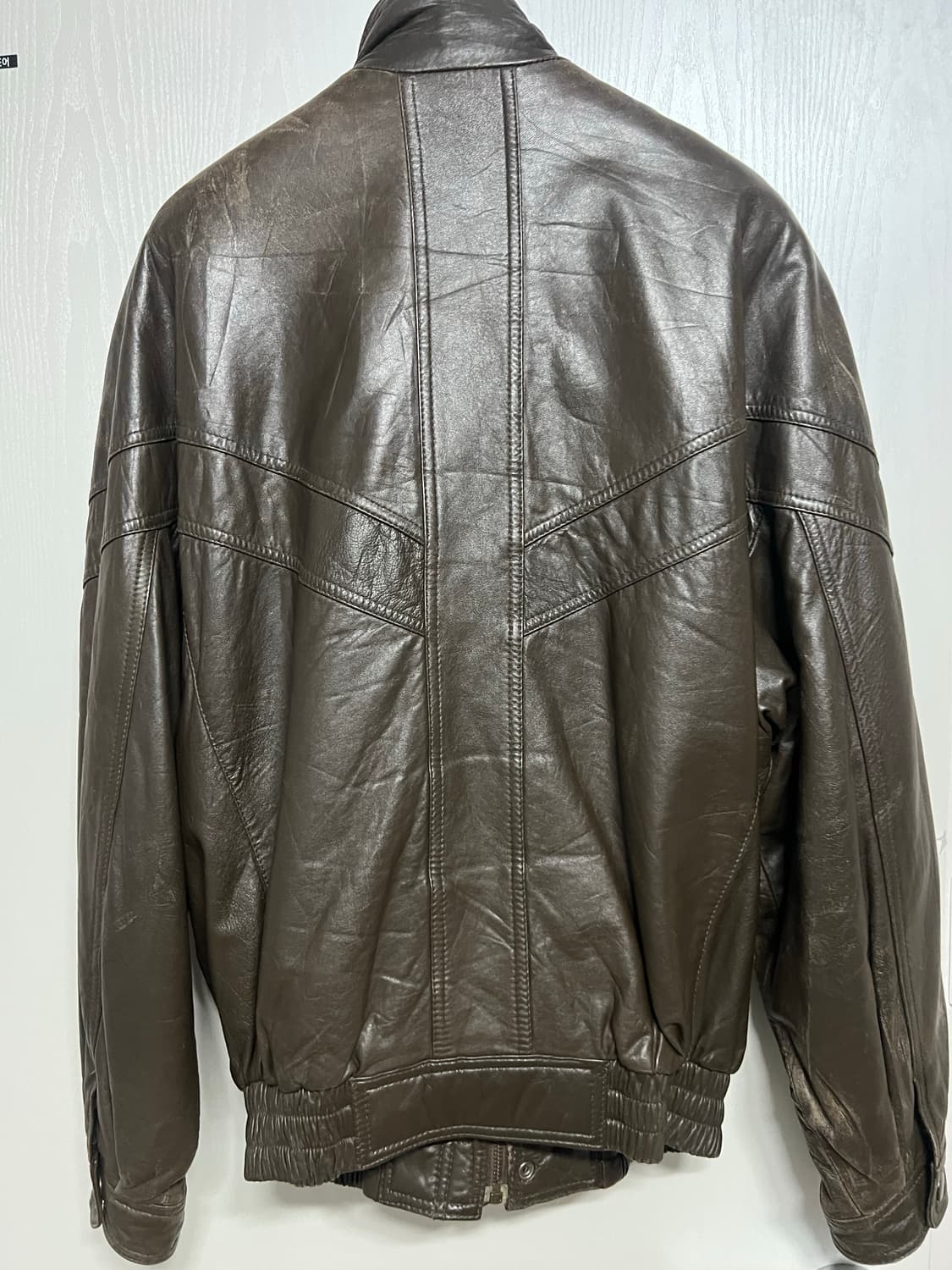 양가죽블루종 딥브라운 상품이미지5