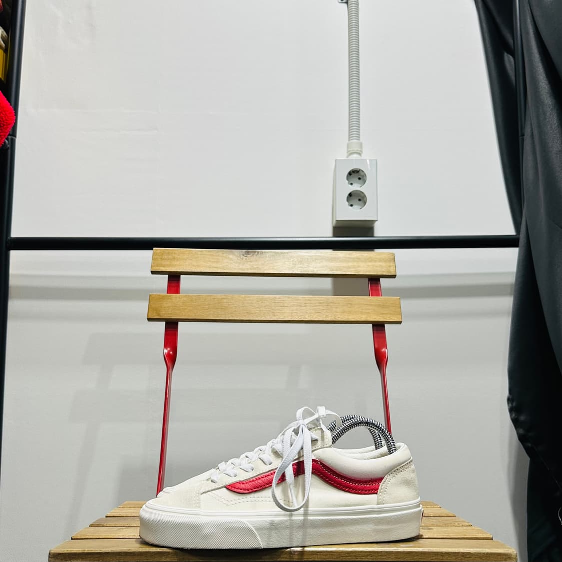 235) 반스 운동화 여성 여자 신발 스타일36 크림슨 레드 상품이미지3