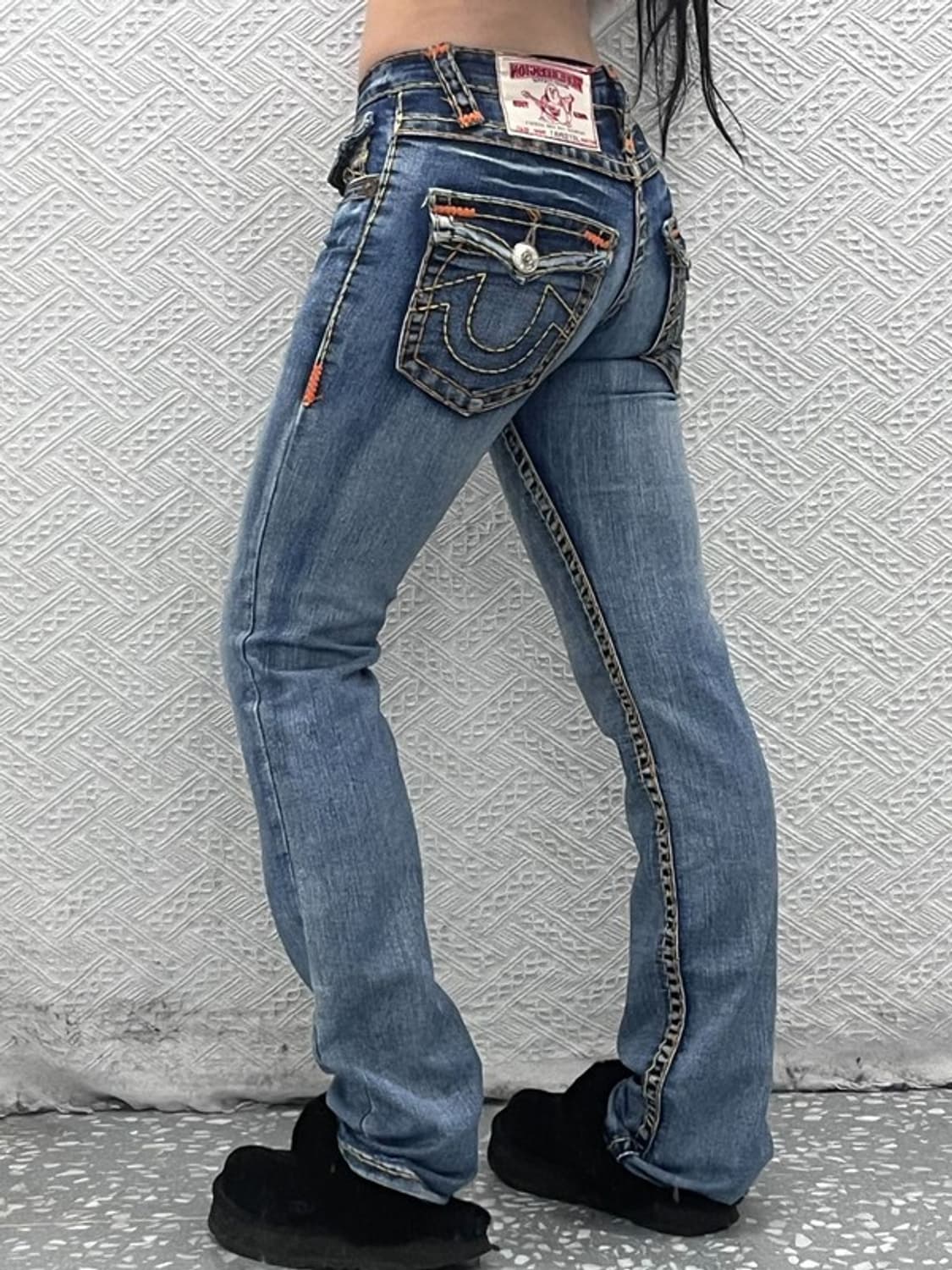 트루릴리전 조이슈퍼티 올드스쿨 Y2K 키치 데님팬츠 27인치 C08421 상품이미지1