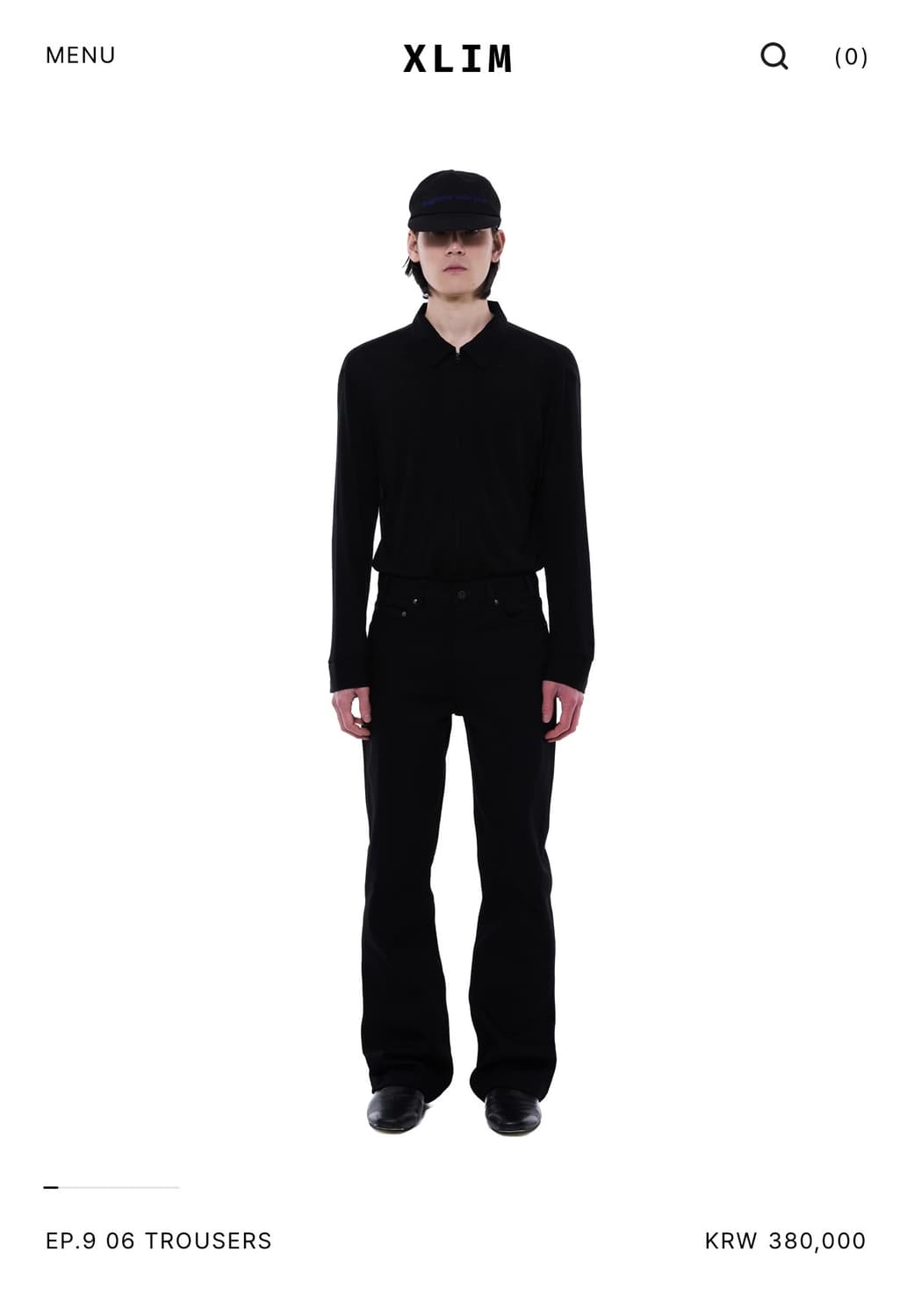 엑슬림 ep.9 06 trousers black S 상품이미지1