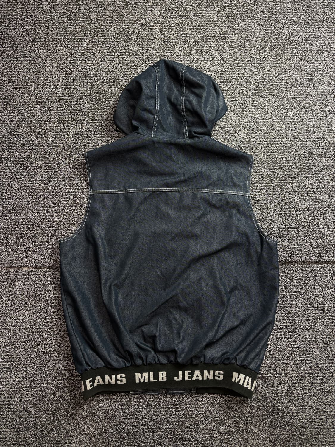 00s MLB 올드스쿨 데님 베스트 후디 자켓 2468 상품이미지4