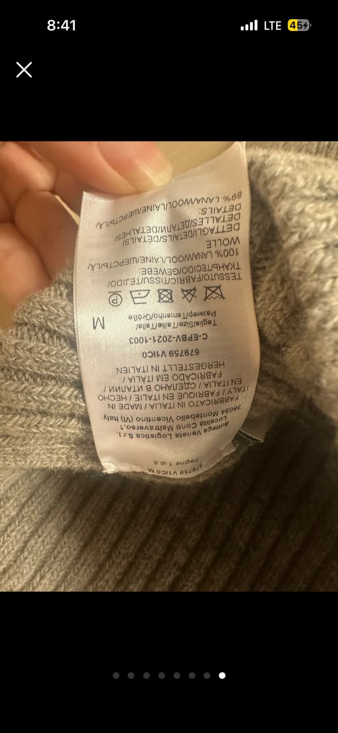 보테가 베네타 목폴라 니트 M RIVERBED 상품이미지8