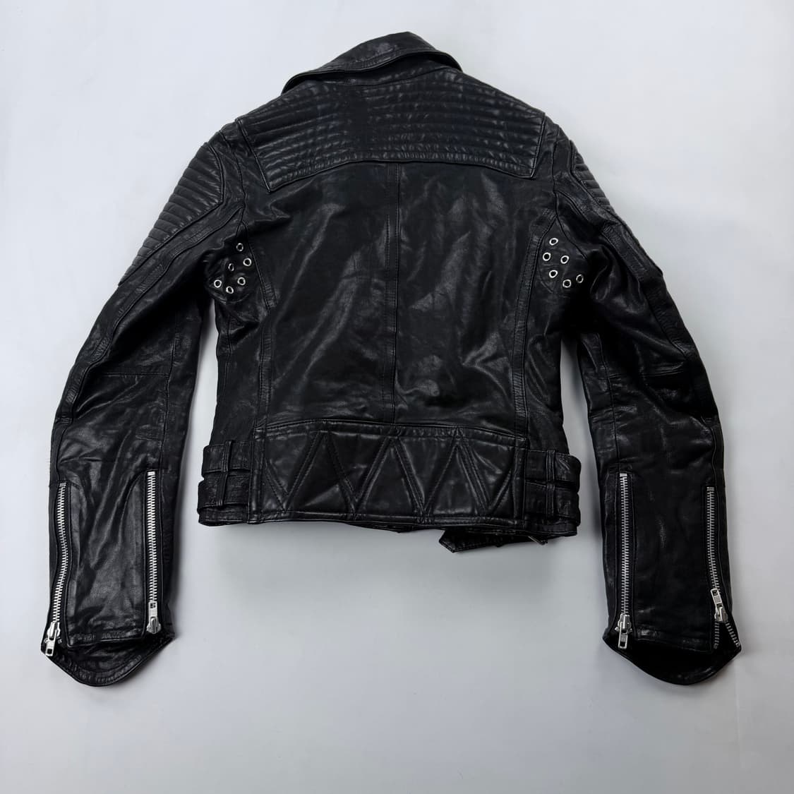 발망st 고트레더 바이커 자켓 상품이미지6