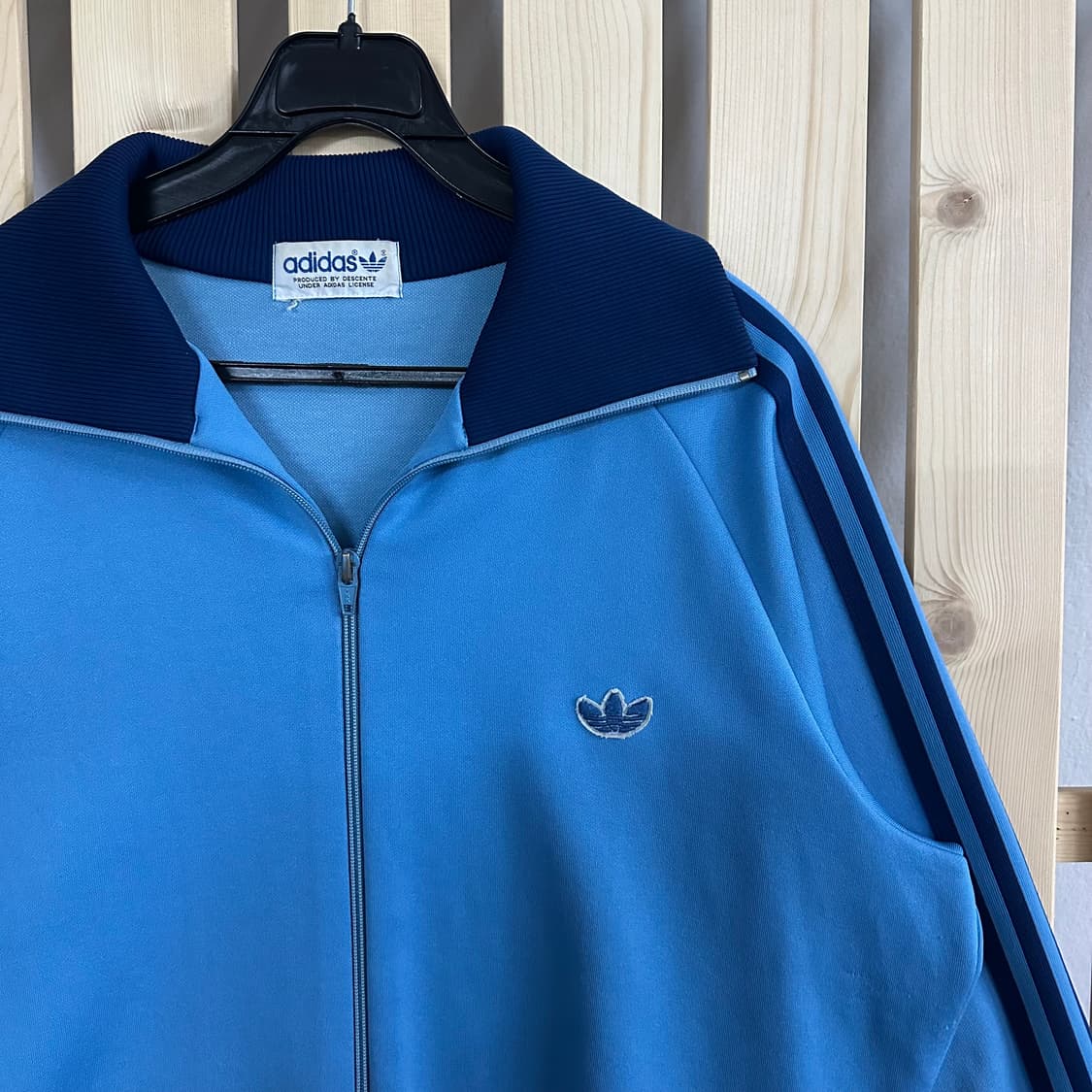 (M~L) 아디다스 80s 서독제 스카이블루 트랙탑 져지 상품이미지4