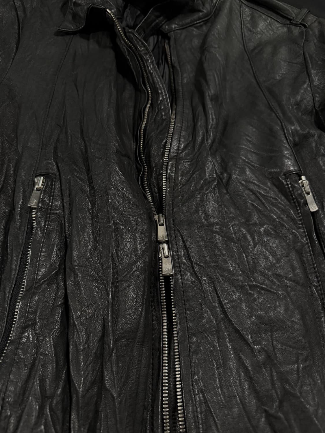 Pigskin Leather Zip Jacket 상품이미지3