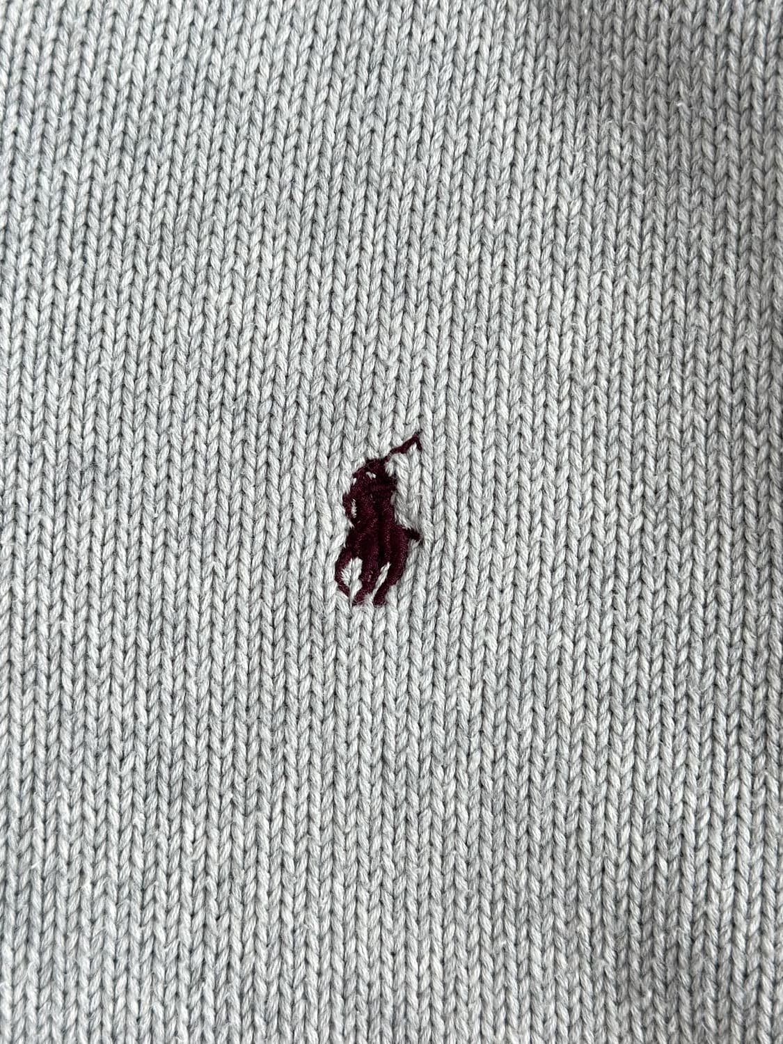 폴로 랄프로렌 라이트그레이 V넥 코튼 니트  상품이미지5