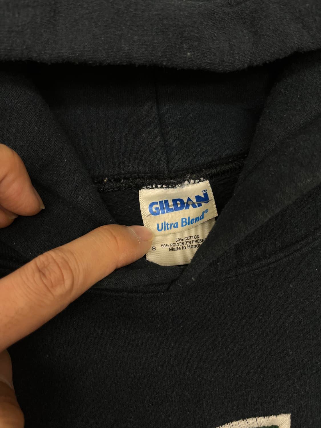 [S] VTG 길단 HSP 로고 자수 후드티 상품이미지4