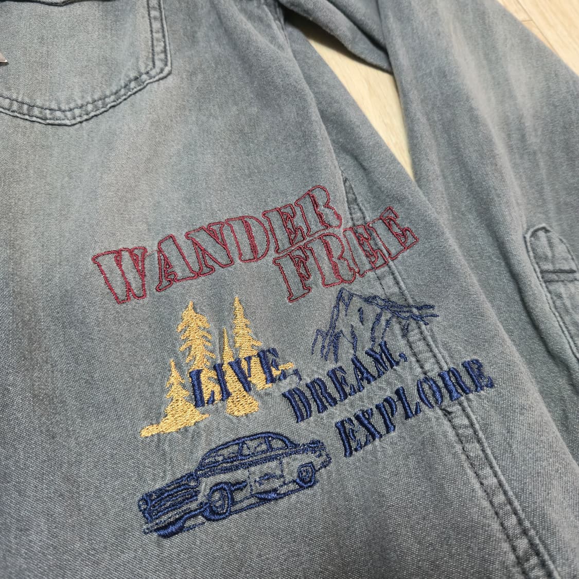 새상품) JEEP SPIRIT  데님 셔츠 상품이미지3