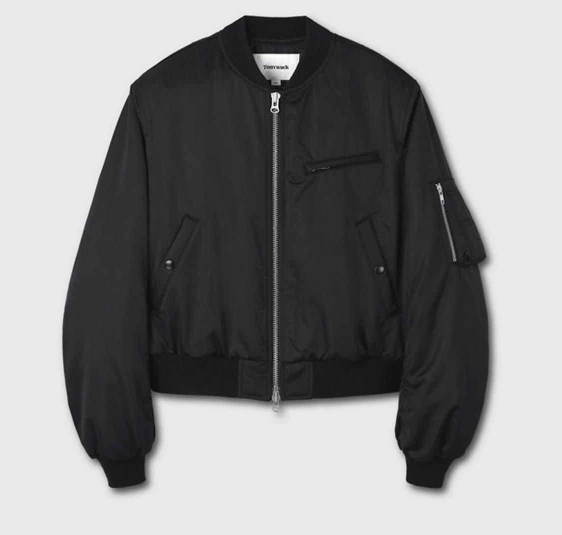 Tonywack 크롭 패디드 봄버 블랙 (L) 상품이미지1