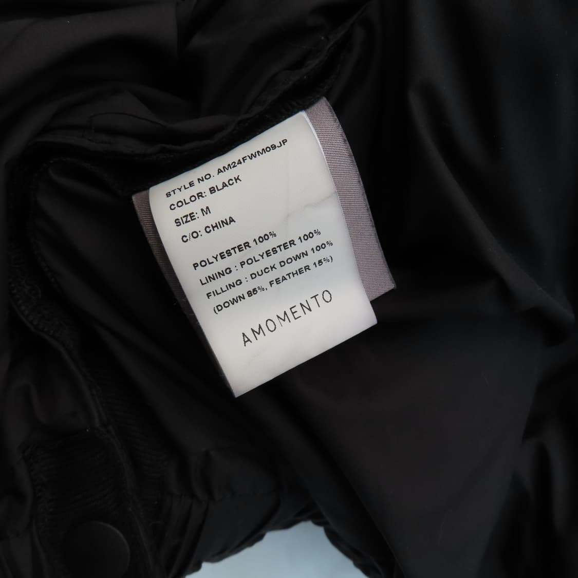 아모멘토 24fw 푸퍼 패딩 점퍼 블랙 M 상품이미지4