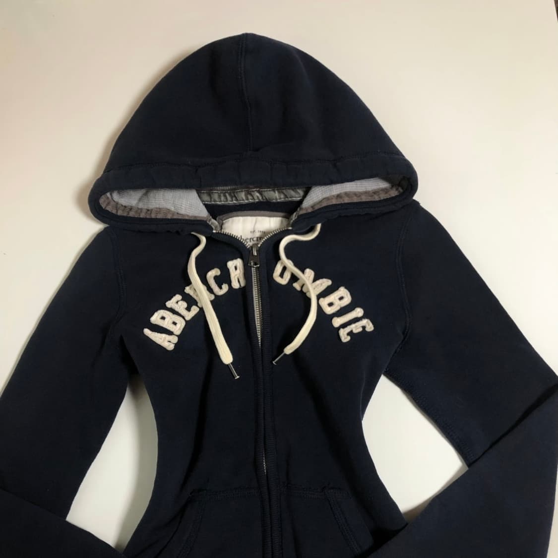 대대장 아베크롬비 딱붙핏 다크네이비 후드집업 s 상품이미지1