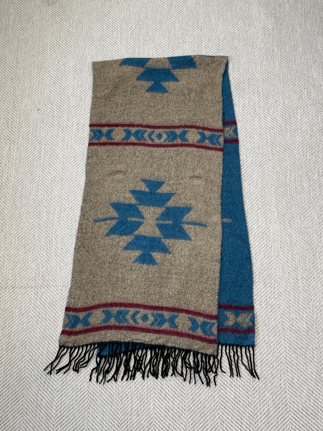 빈티지 네이티브 아메리칸 리버시블 머플러  J03848 상품이미지4