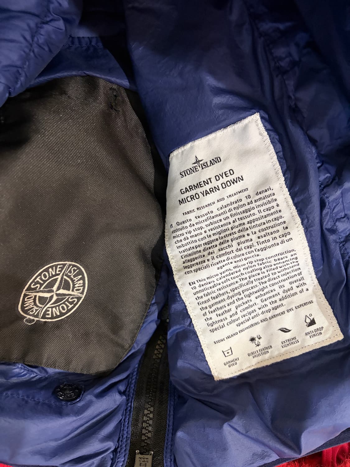 스톤아일랜드 가먼트 다이드 마이크로 얀 경량 패딩 자켓 상품이미지7