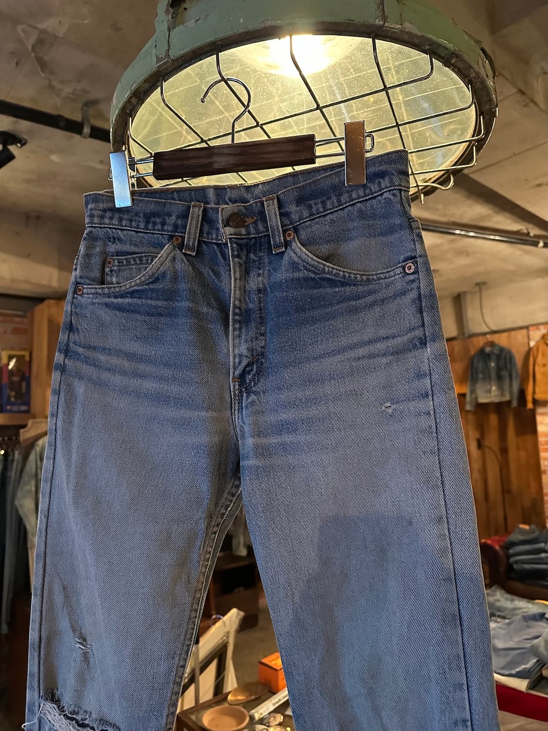 90s USA 빈티지 리바이스 517 오렌지탭 부츠컷 데님 팬츠 상품이미지2