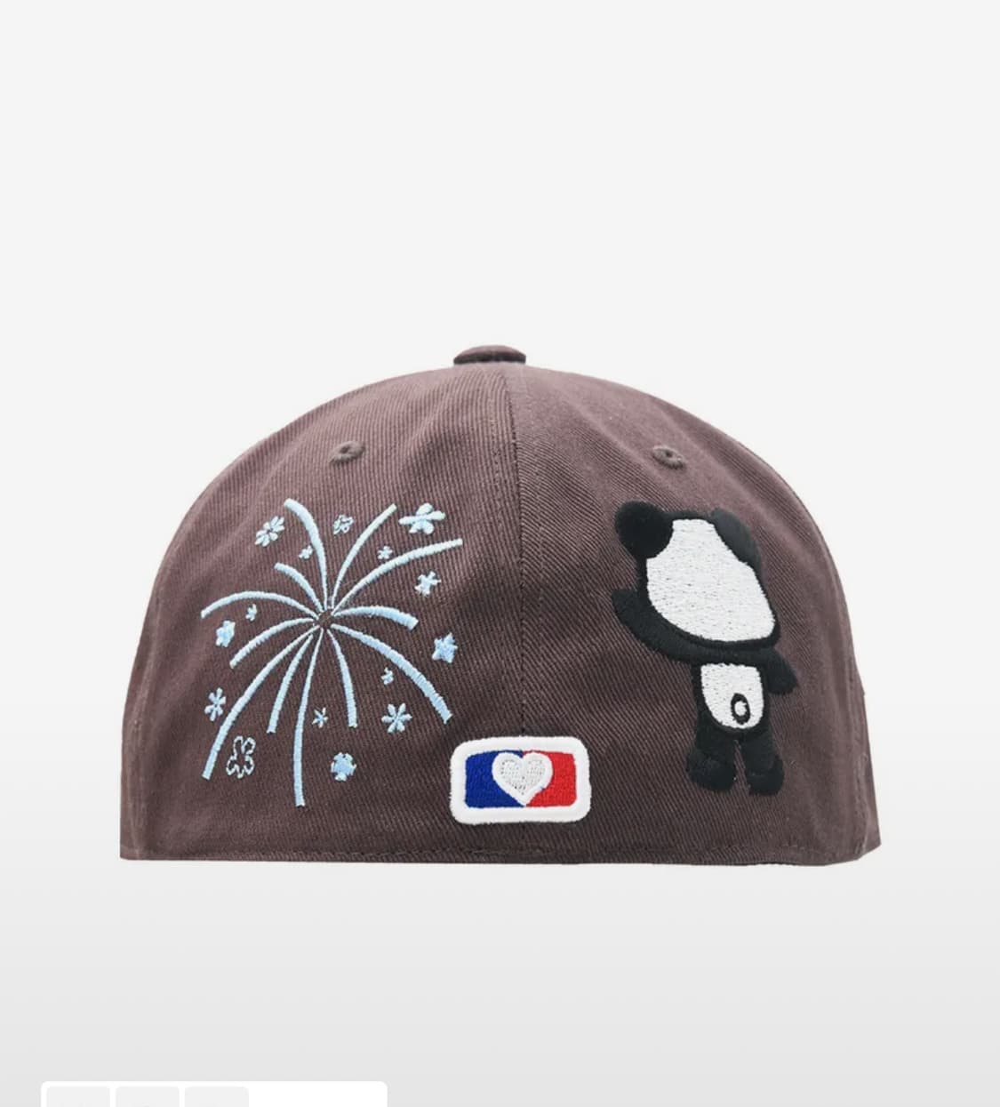 더뮤지엄비지터 판다 스냅백 모자 브라운 상품이미지1