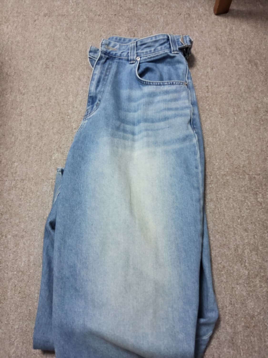 노운 noun wide denim pants mid blue 2사이즈 상품이미지2