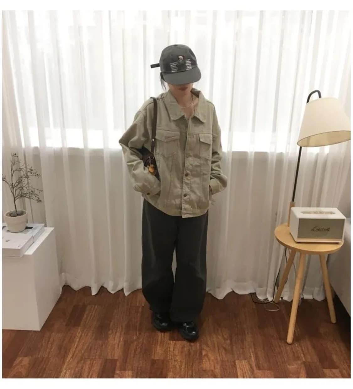 하나케 하우 워싱 루즈 코튼 트러커 자켓 상품이미지3