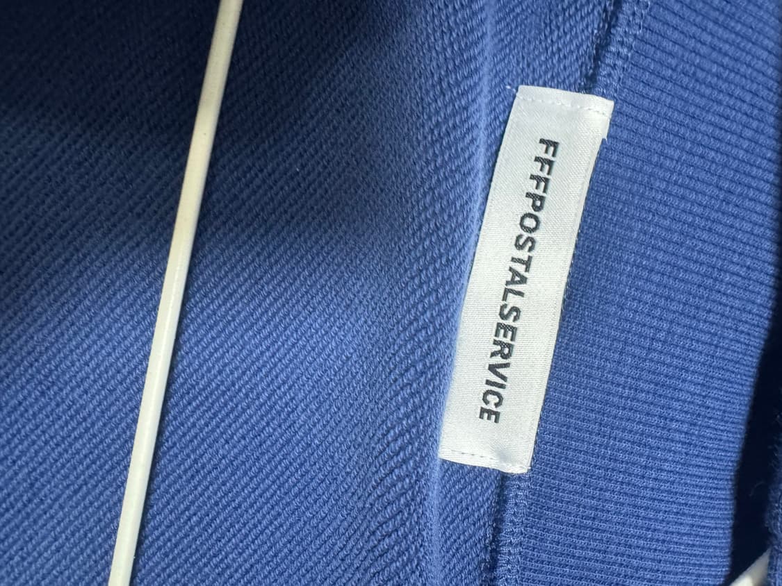 [M] fff포스탈서비스 커브드 집업 후드 퍼플 상품이미지3