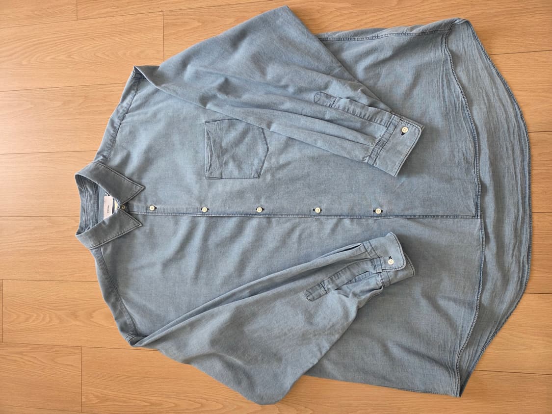 SIDOGRAS Indigo Poplin L/S Oversized Reg 상품이미지5