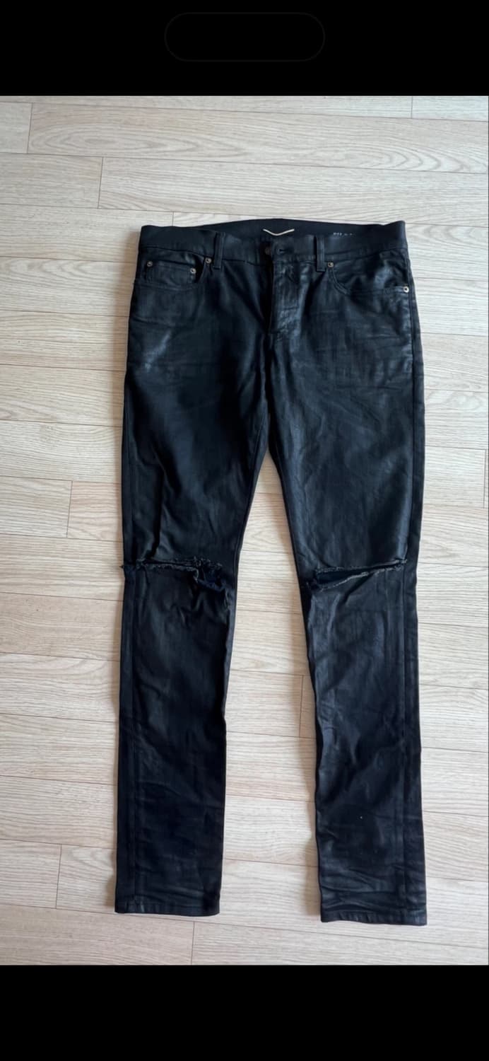 생로랑 블랙 코팅진 32사이즈 상품이미지1