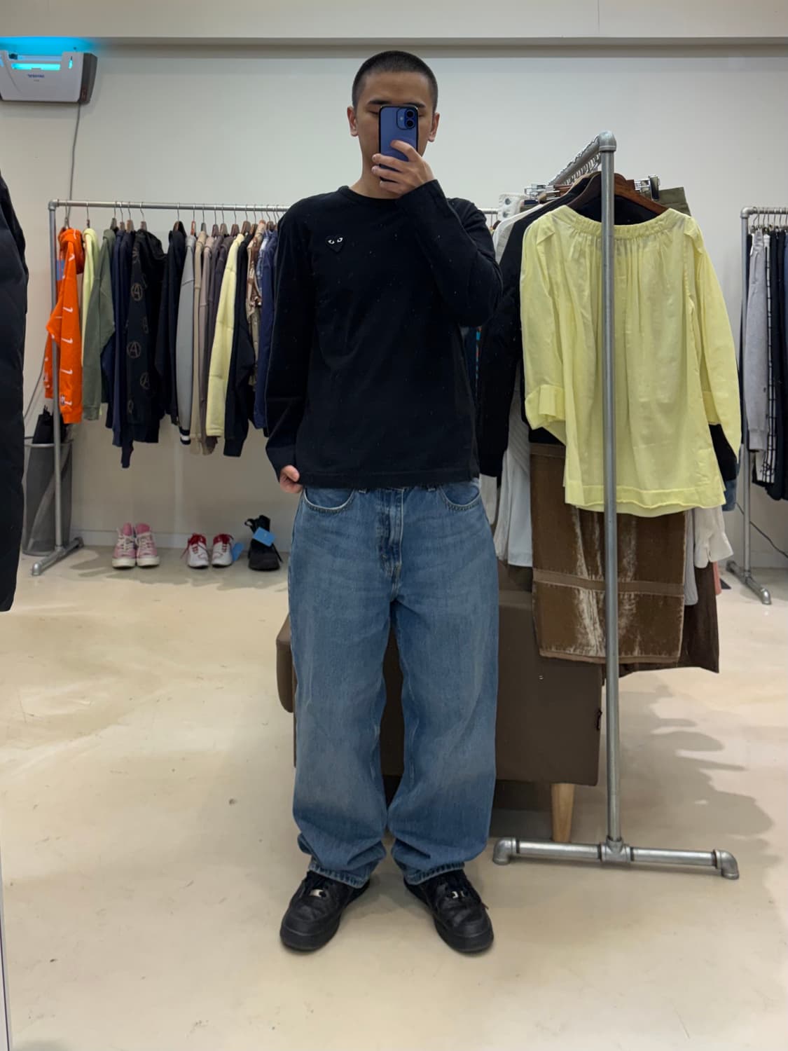 꼼데가르송 플레이 블랙하트 롱슬리브 상품이미지4